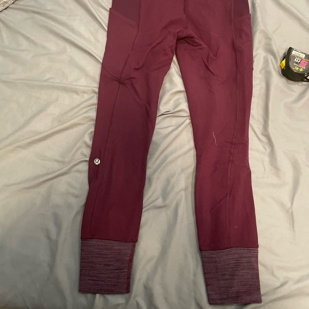 Lululemon leggings with pockets size 6